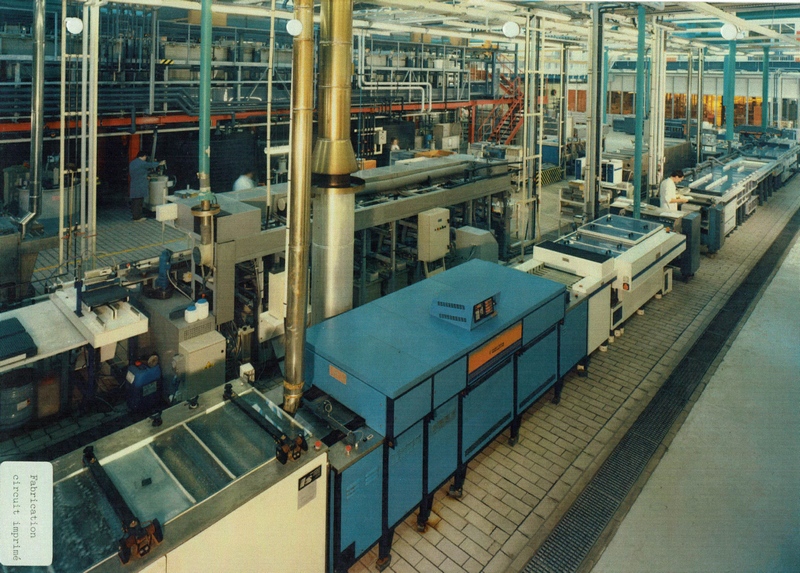 Fabrication des circuits imprimés nus du Minitel Alcatel à ILLKIRCH